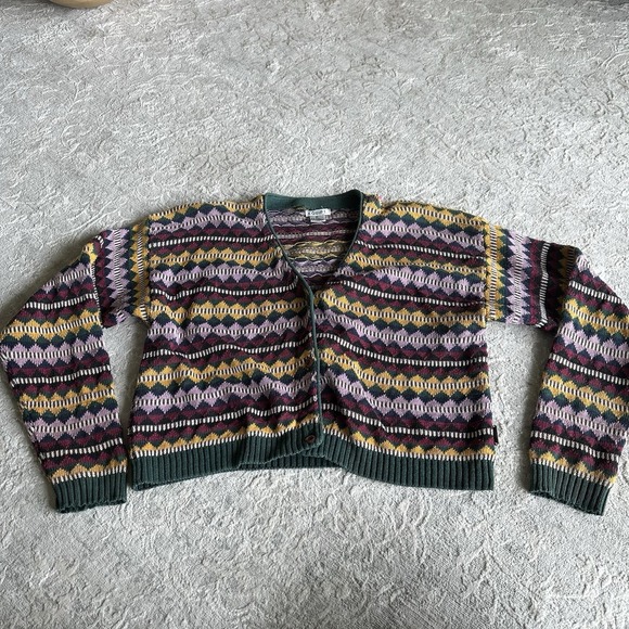 Sweaters - Vintage Retro Cardigan Woman's Sweater Size Medium